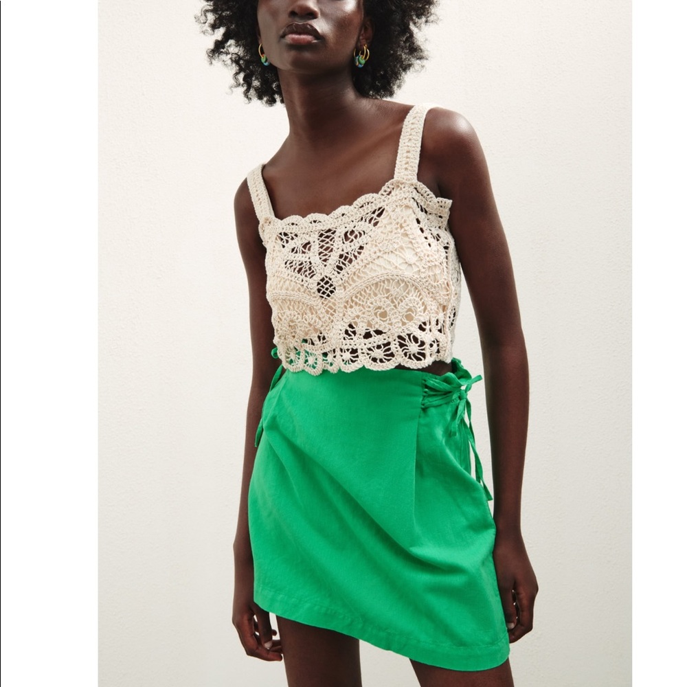 Zara linen blend skirt - Picture 1 of 9